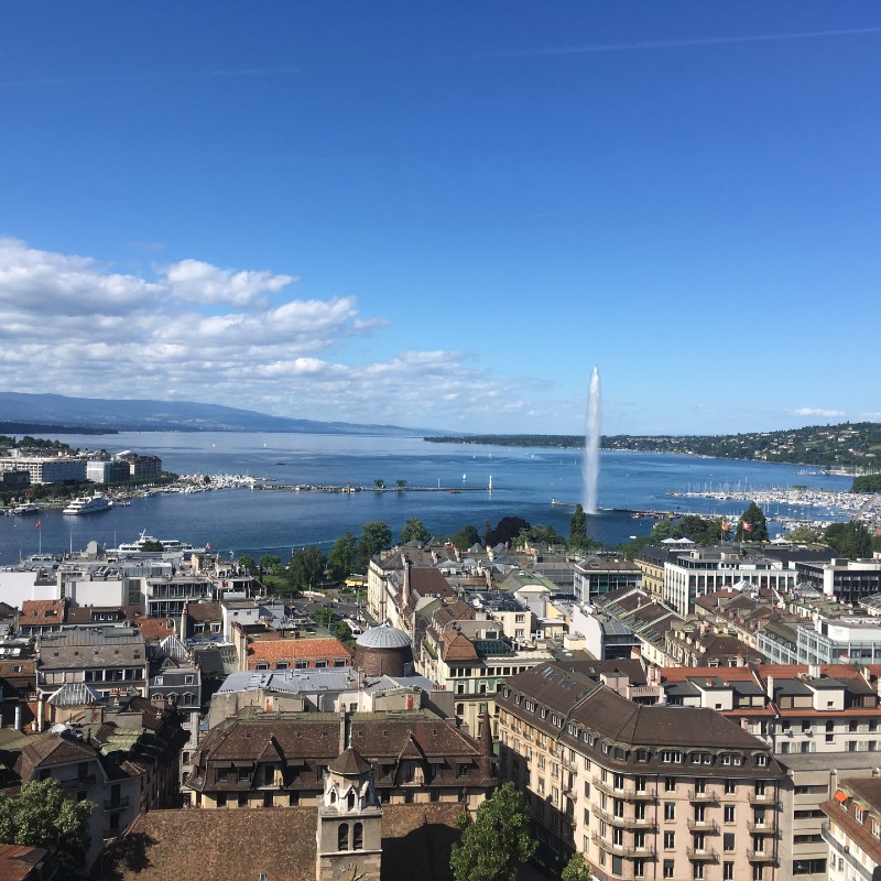 Geneva seen from St-Pierre